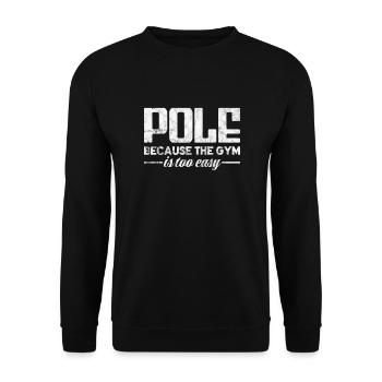 Pole Dance - Unisex Pullover - Schwarz - Vorne - Alina (178cm) & Michal (187cm)