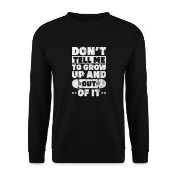 Skateboard Skater Skate Skaten Geschenk - Unisex Pullover - Schwarz - Vorne - Alina (178cm) & Michal (187cm)