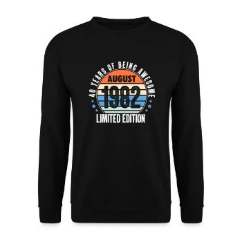 Août 1982 - Sweat-shirt Unisexe - noir - Devant - Alina (178cm) & Michal (187cm)