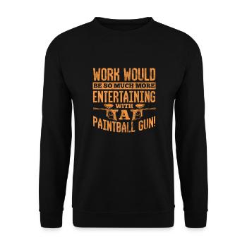 Paintball - Unisex Sweatshirt - black - Front - Alina (178cm) & Michal (187cm)