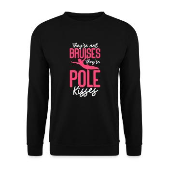 Pole Dance Fitness Pole Dance Pole Dance Cadeau - Sweat-shirt Unisexe - noir - Devant - Alina (178cm) & Michal (187cm)