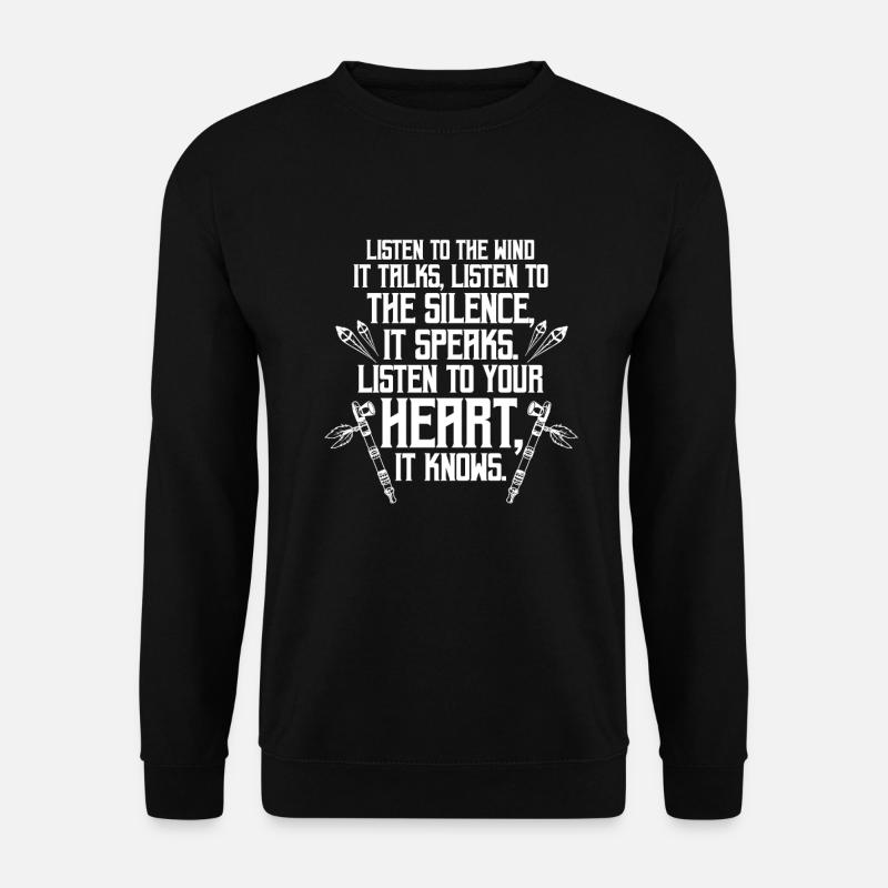 Indianer - Unisex Pullover - Schwarz