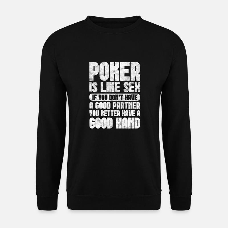 Poker - Unisex Sweatshirt - black