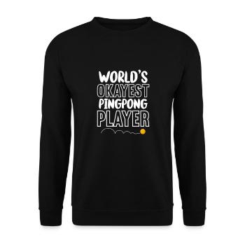 Ping-Pong Tennis de table Ping Pong Ping Pong Cadeau - Sweat-shirt Unisexe - noir - Devant - Alina (178cm) & Michal (187cm)