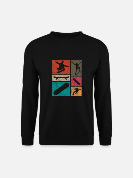 Skateboard Skater Skate Skaten Geschenk - Unisex Pullover - Schwarz