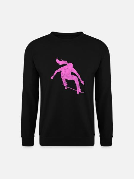 Skateboard Skater Fille Skate Skate Cadeau - Sweat-shirt Unisexe - noir