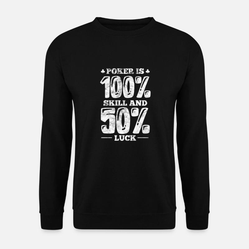 Poker - Unisex Sweatshirt - black