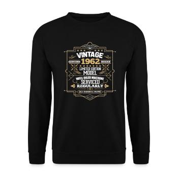 1962 - Unisex Sweatshirt - black - Front - Alina (178cm) & Michal (187cm)