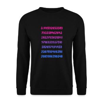 Mathematics - Unisex Sweatshirt - black - Front - Alina (178cm) & Michal (187cm)