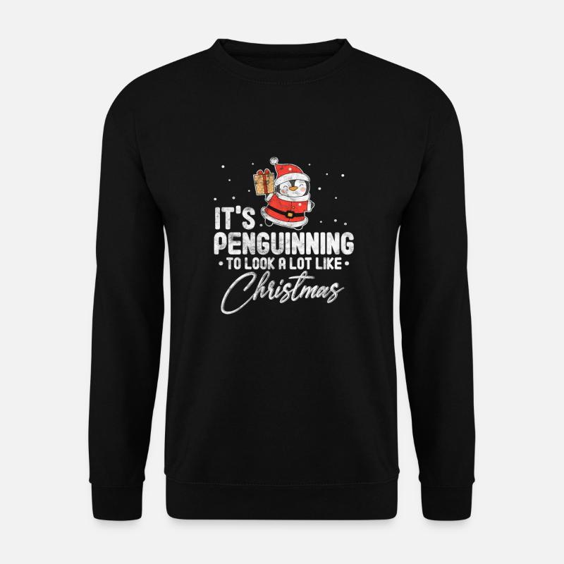 Noël pingouin - Sweat-shirt Unisexe - noir