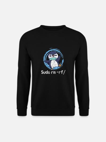 Penguin - Unisex Sweatshirt - black
