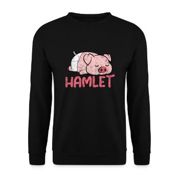 Cochon Cochon PorcLet Semer Des Cochons Cadeau - Sweat-shirt Unisexe - noir - Devant - Alina (178cm) & Michal (187cm)