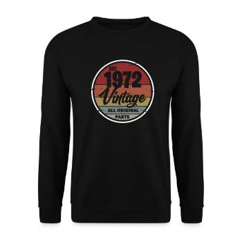 1972 - Unisex Sweatshirt - black - Front - Alina (178cm) & Michal (187cm)