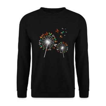 Huhn - Unisex Pullover - Schwarz - Vorne - Alina (178cm) & Michal (187cm)