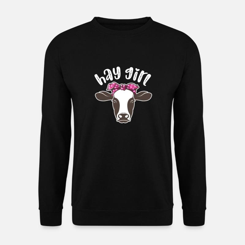 Kuh - Unisex Pullover - Schwarz