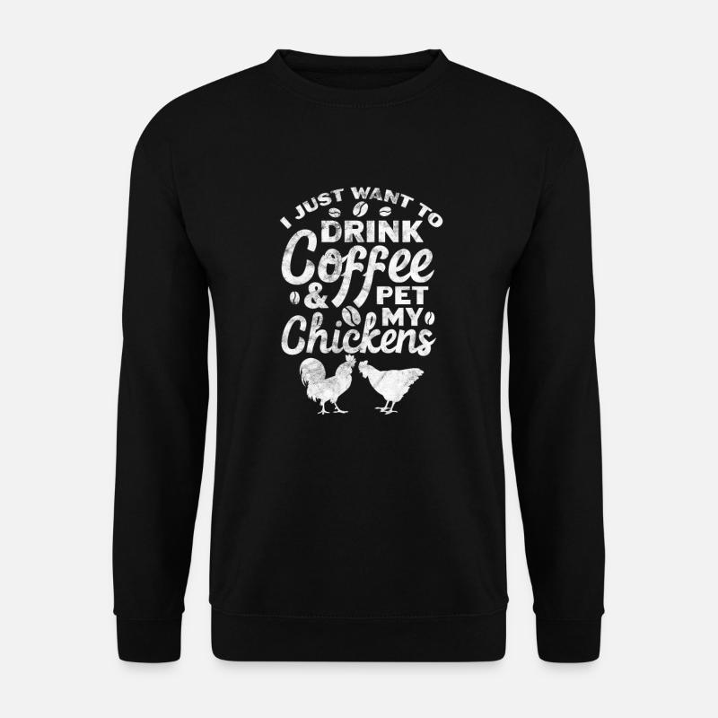 Chicken - Unisex Sweatshirt - black