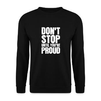 Motivation - Unisex Sweatshirt - black - Front - Alina (178cm) & Michal (187cm)