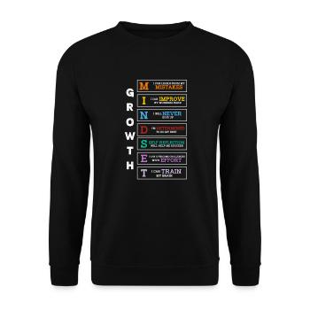 Motivation - Unisex Sweatshirt - black - Front - Alina (178cm) & Michal (187cm)