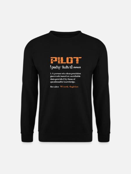 Pilote - Sweat-shirt Unisexe - noir