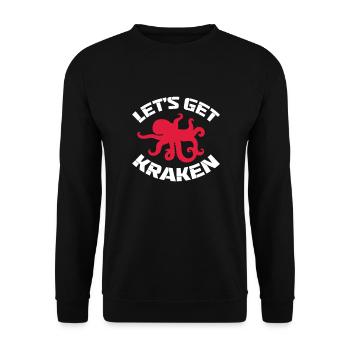 Pieuvre - Sweat-shirt Unisexe - noir - Devant - Alina (178cm) & Michal (187cm)