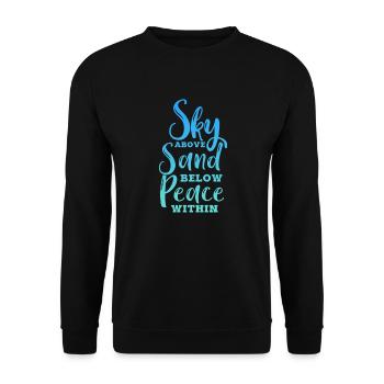 Plage - Sweat-shirt Unisexe - noir - Devant - Alina (178cm) & Michal (187cm)
