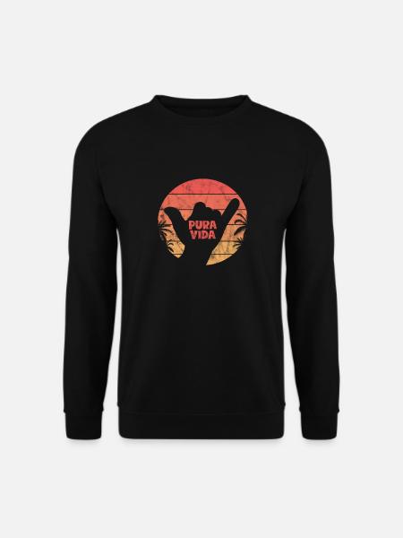 Costa Rica Holiday Central America Pura Vida Gift - Unisex Sweatshirt - black