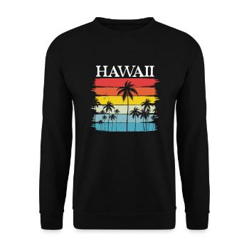 Hawaï - Sweat-shirt Unisexe - noir - Devant - Alina (178cm) & Michal (187cm)