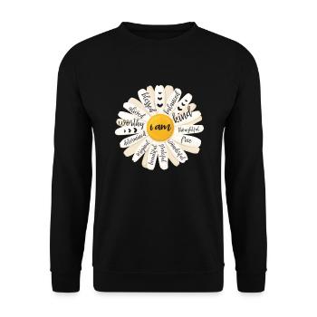 Motivation - Unisex Sweatshirt - black - Front - Alina (178cm) & Michal (187cm)