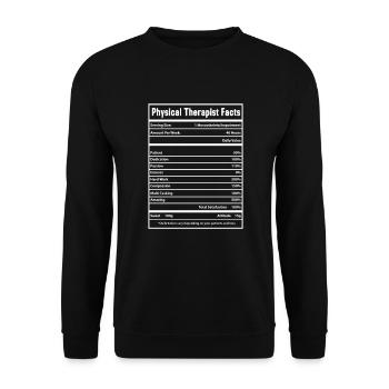 Physiotherapist - Unisex Sweatshirt - black - Front - Alina (178cm) & Michal (187cm)