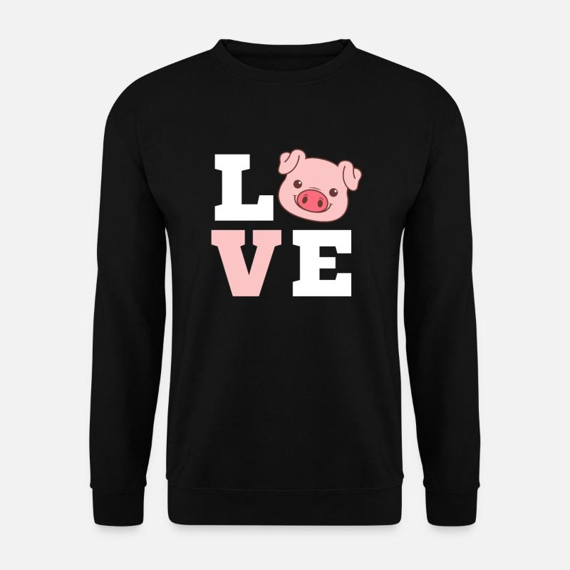 Schwein - Unisex Pullover - Schwarz