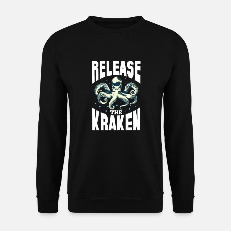 Krake - Unisex Pullover - Schwarz