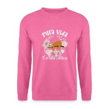 Costa Rica - Sweat-shirt Unisexe - rose - Devant