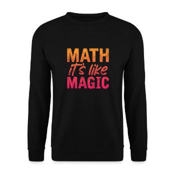 Mathematics - Unisex Sweatshirt - black - Front - Alina (178cm) & Michal (187cm)