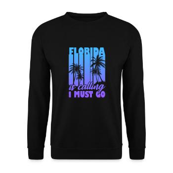 Floride - Sweat-shirt Unisexe - noir - Devant - Alina (178cm) & Michal (187cm)