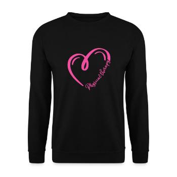 Physiotherapist - Unisex Sweatshirt - black - Front - Alina (178cm) & Michal (187cm)