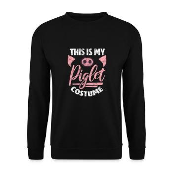 Cochon Cochon PorcLet Semer Des Cochons Cadeau - Sweat-shirt Unisexe - noir - Devant - Alina (178cm) & Michal (187cm)
