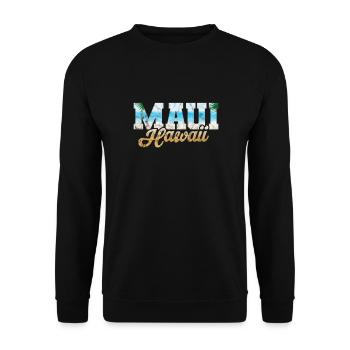 Hawaii Maui Vacances Aloha Été Hawaiian Cadeau - Sweat-shirt Unisexe - noir - Devant - Alina (178cm) & Michal (187cm)