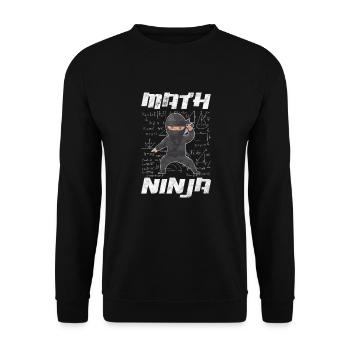 Mathematics - Unisex Sweatshirt - black - Front - Alina (178cm) & Michal (187cm)
