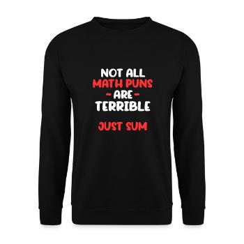 Mathematics - Unisex Sweatshirt - black - Front - Alina (178cm) & Michal (187cm)