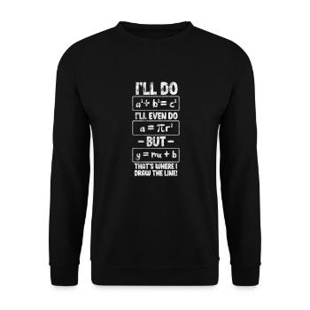 Mathematics - Unisex Sweatshirt - black - Front - Alina (178cm) & Michal (187cm)