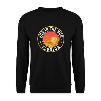 Floride Usa Miami America Cadeau de voyage de vacances - Sweat-shirt Unisexe - noir - Devant - Alina (178cm) & Michal (187cm)
