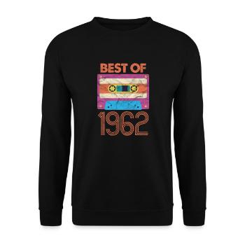 1962 - Sweat-shirt Unisexe - noir - Devant - Alina (178cm) & Michal (187cm)