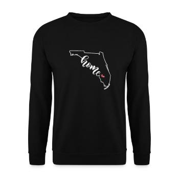 Florida USA Miami America Vacation Travel Gift - Unisex Sweatshirt - black - Front - Alina (178cm) & Michal (187cm)