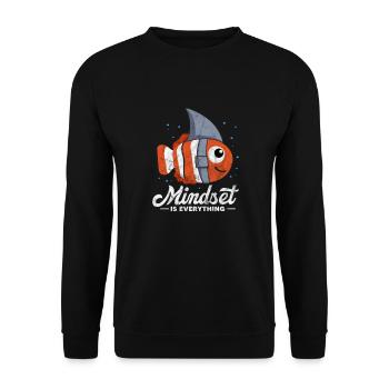 Motivation Motivate Career Saying Gift - Unisex Sweatshirt - black - Front - Alina (178cm) & Michal (187cm)