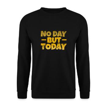 Motivation Motivieren Karriere Spruch Geschenk - Unisex Pullover - Schwarz - Vorne - Alina (178cm) & Michal (187cm)