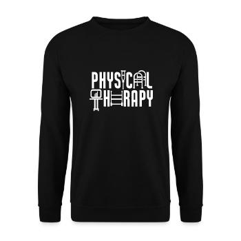 Physiotherapist - Unisex Sweatshirt - black - Front - Alina (178cm) & Michal (187cm)