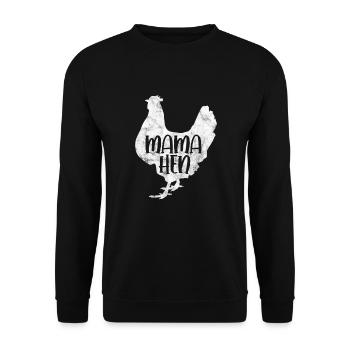 Poulet - Sweat-shirt Unisexe - noir - Devant - Alina (178cm) & Michal (187cm)