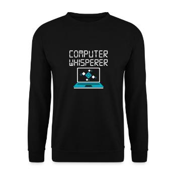 Computer - Unisex Pullover - Schwarz - Vorne - Alina (178cm) & Michal (187cm)