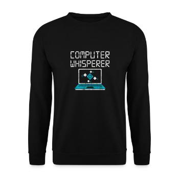 Computer Nerd PC Programmer Computer Science Gift - Unisex Sweatshirt - black - Front - Alina (178cm) & Michal (187cm)