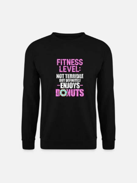 Donut Fitness - Unisex Sweatshirt - black